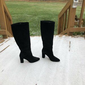 Women's Banana Republic Black Suede Boots Size 10M